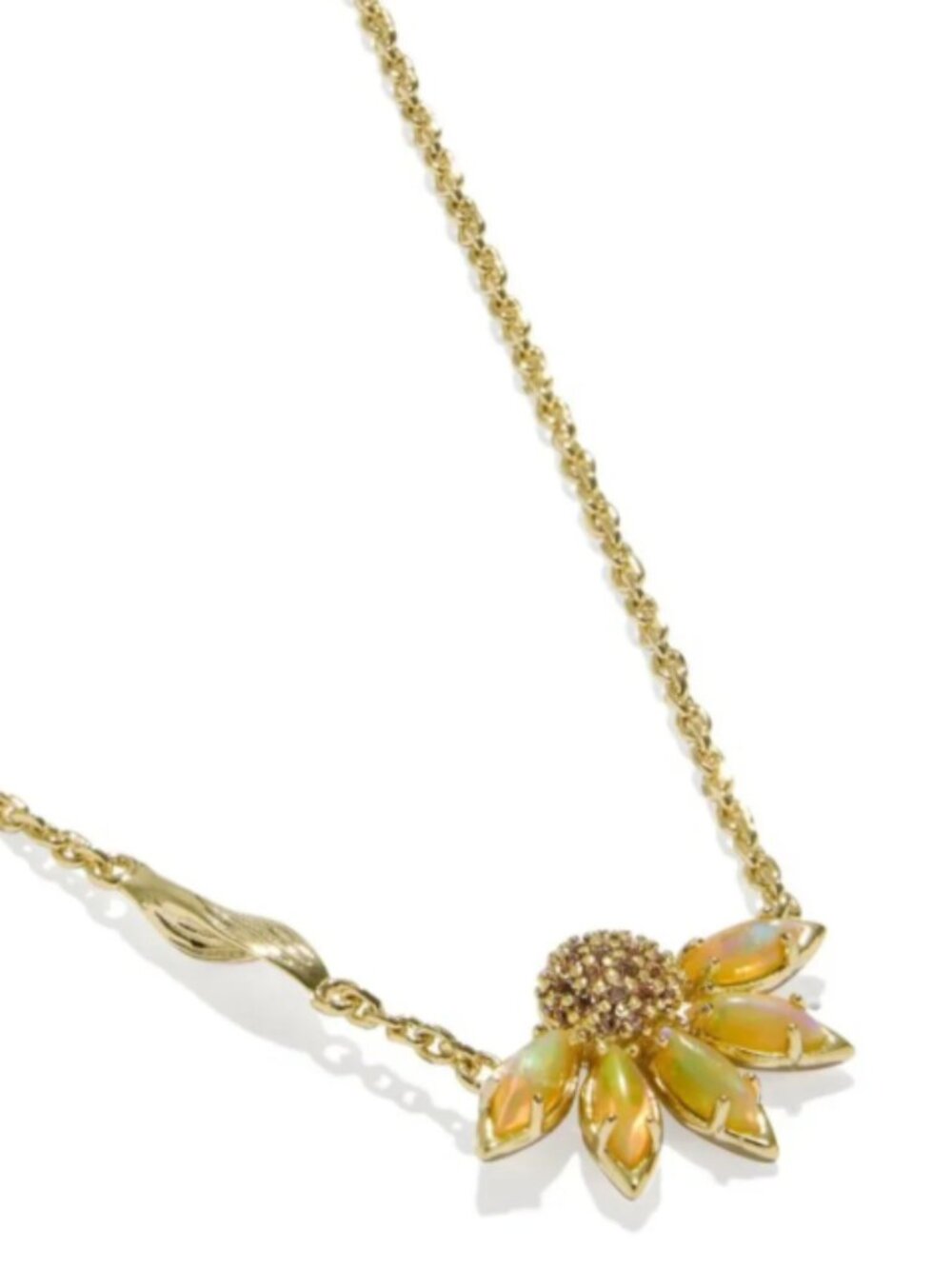 Kendra Scott Sunflower Pendant Gold Necklace - Picture 2 of 3